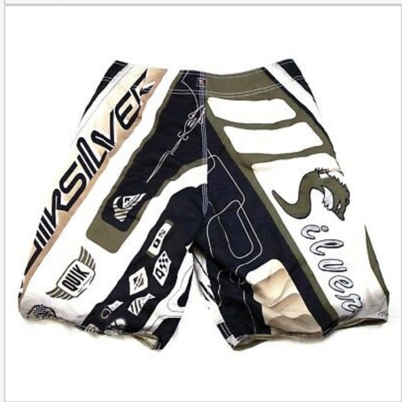 Quiksilver Board Shorts Surf Swim Trunks Size 30 - Picture 2 of 5